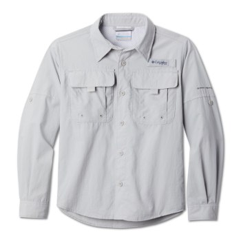 Columbia Overhemd Jongens, PFG Bahama Long Sleeve Grijs, 80AXYTLGM